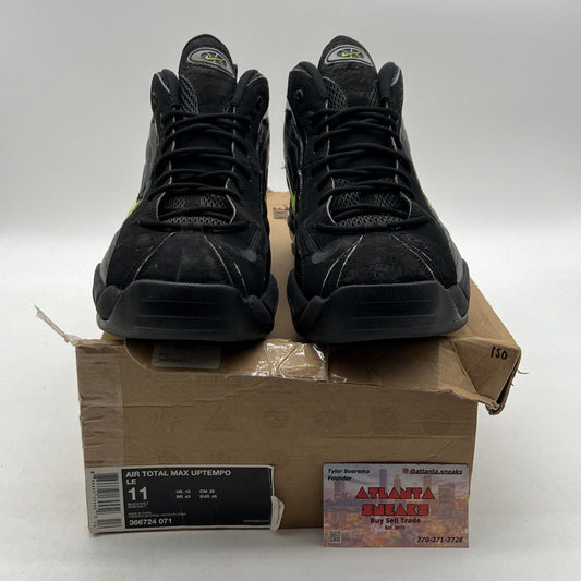 Size 11 - Nike Air Total Max Uptempo LE Black Volt Leather (366724-071)