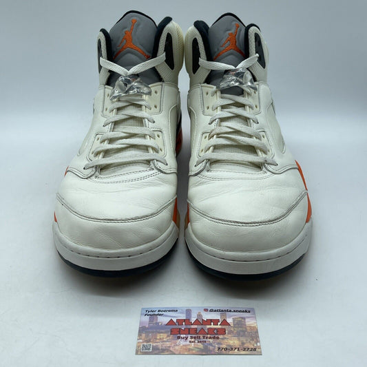 Size 15 - Jordan 5 Shattered Backboard White Tan Suede Leather (DC1060-100)