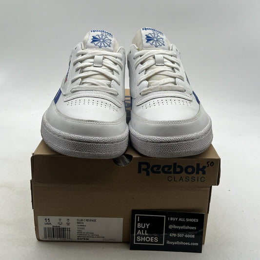 Size 11 - Reebok Club C Revenge White Collegiate Royal (EG7936)