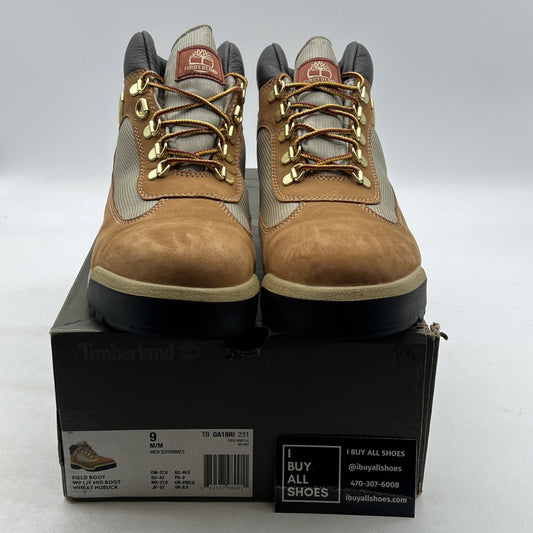 Size 9 - Timberland Men's Wheat Nubuck Leather Waterproof Boots (TB0A18RI231)