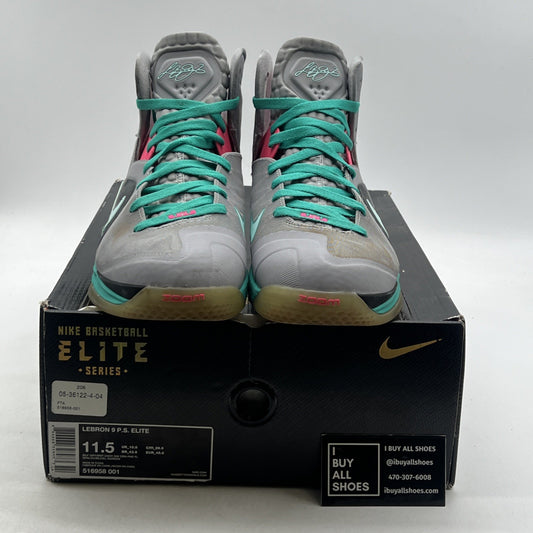Size 11.5 - Nike LeBron 9 P.S. Elite South Beach (516958-001)