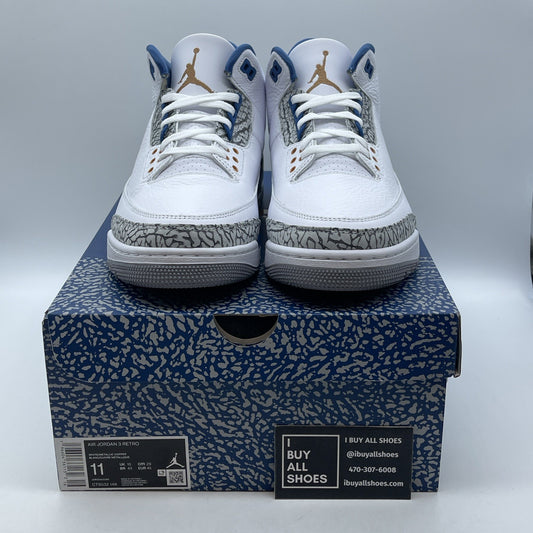 Size 11 - Jordan 3 Retro Mid Washington Wizards Blue Grey Suede (CT8532-148)