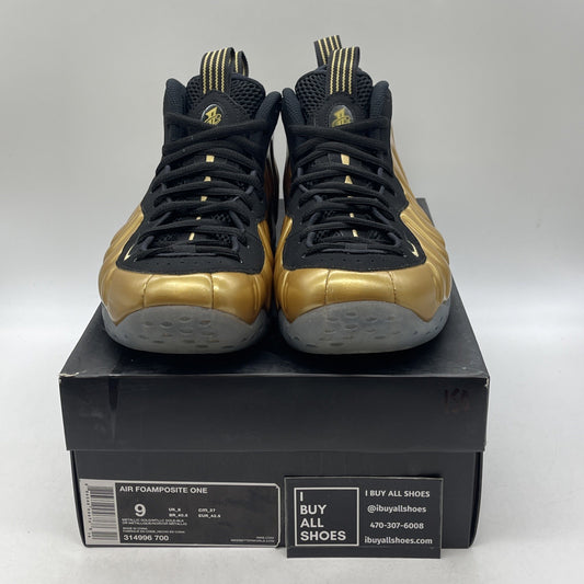 Size 9 - Nike Air Foamposite One Metallic Gold (314996-700)
