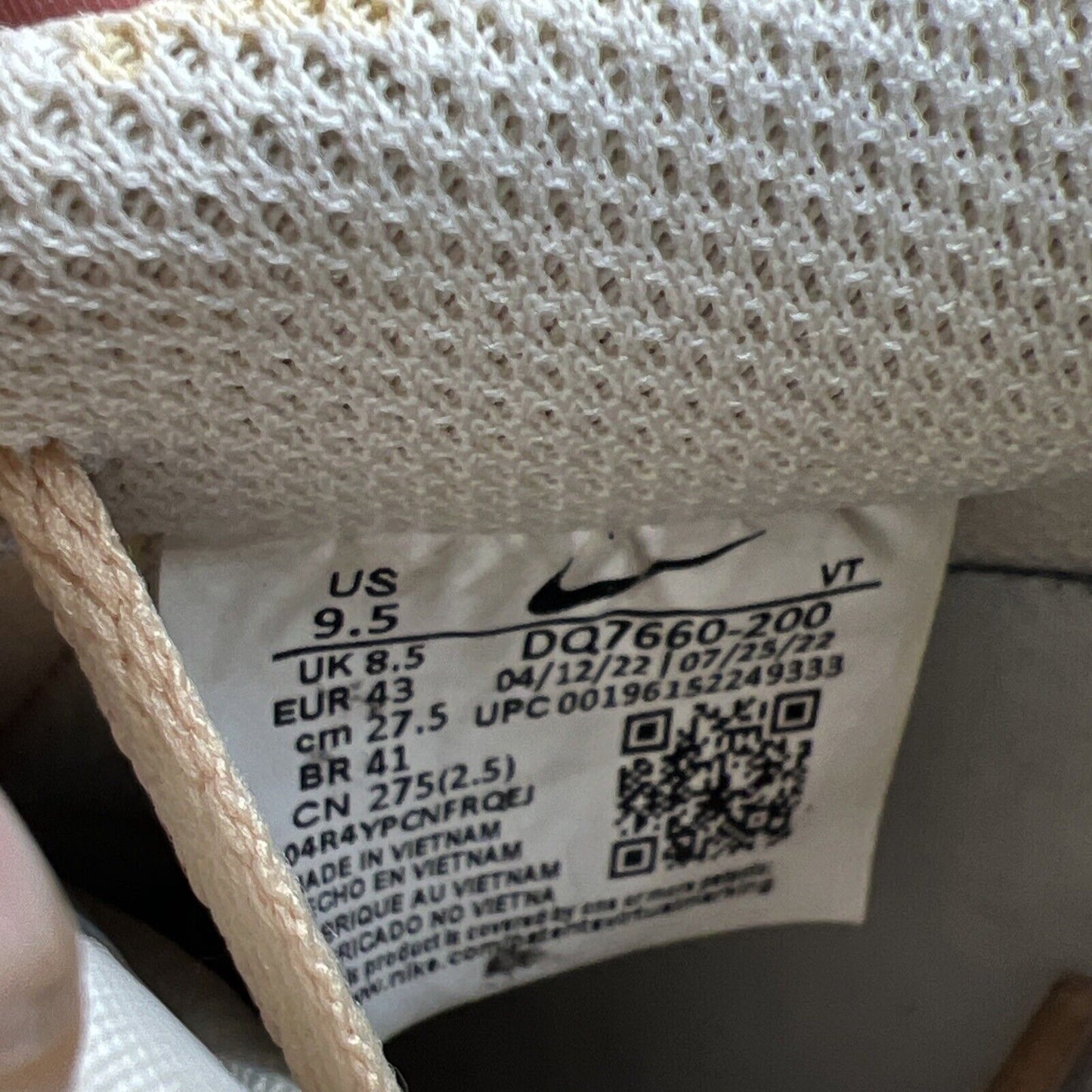 Size 9.5 - Nike Air Force 1 '07 LV8 EMB Inspected By Swoosh (DQ7660-200)