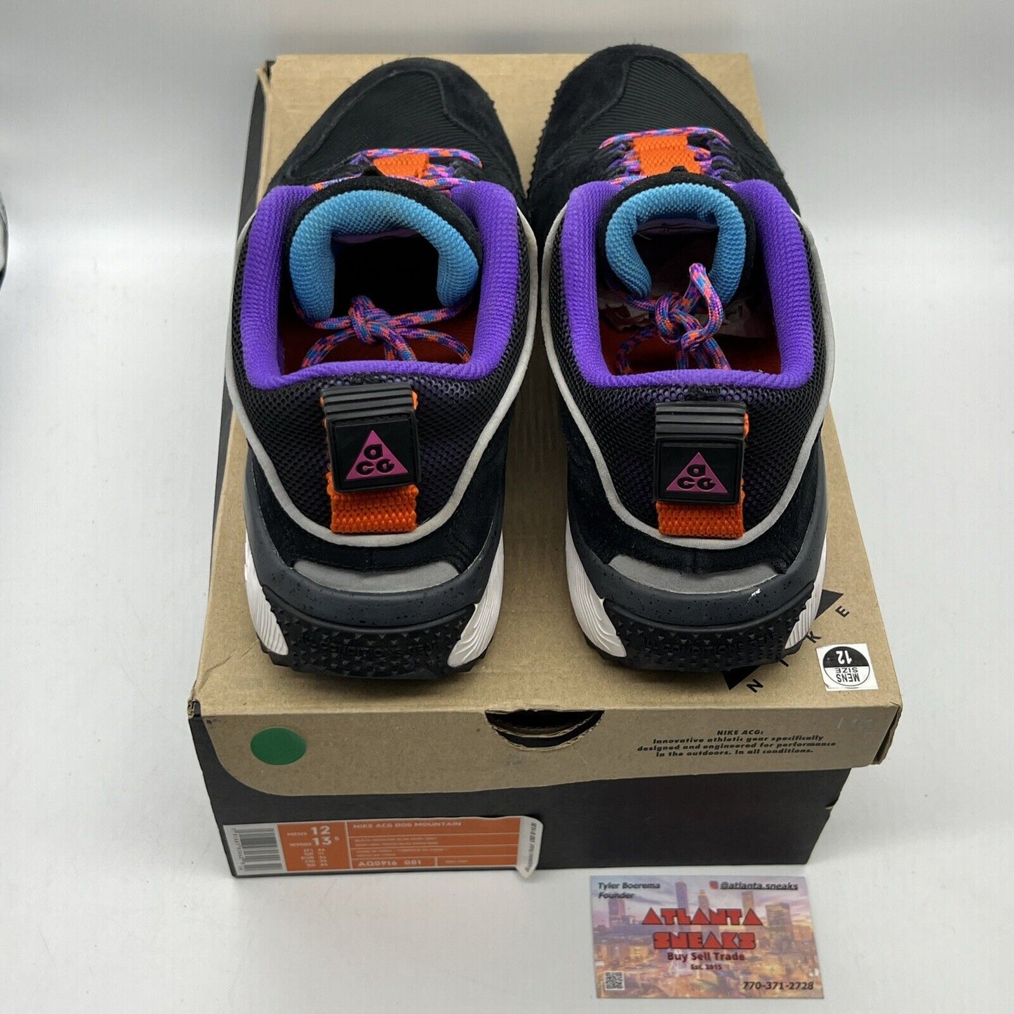 Size 12 - Nike ACG Dog Mountain Hyper Grape Black Orange Purple (AQ0916-001)