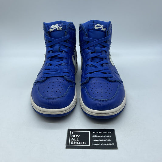 Size 9.5 - Jordan 1 Retro High OG Hyper Royal White Black Leather (555088-401)