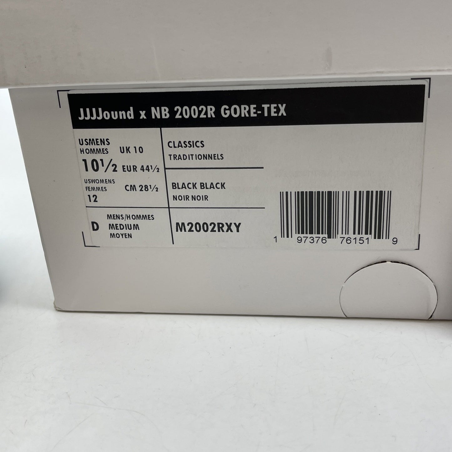Size 10.5 - New Balance JJJJound x 2002R GORE-TEX Pine Green Black (M2002RXY)
