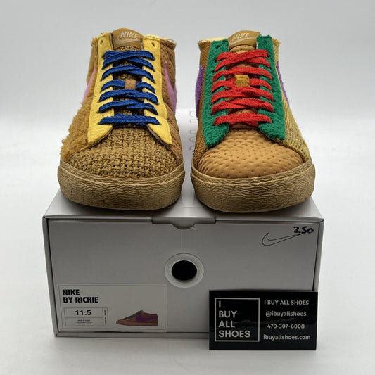 Size 11.5 - Nike Low Cut /Brown/Corduroy/ Multiple Colors (Cl1066-994)