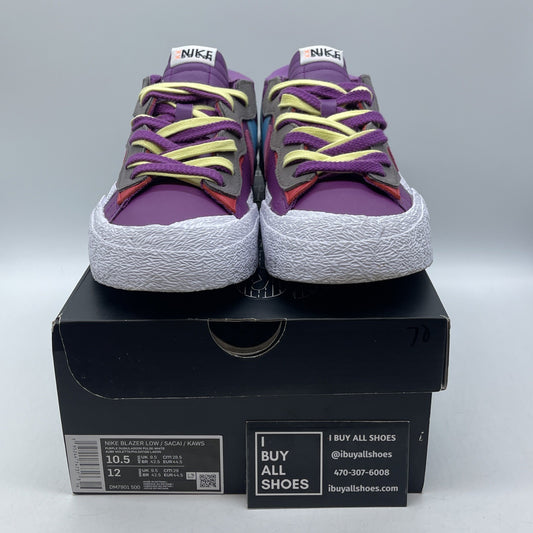 Size 10.5 - Nike KAWS x sacai x Blazer Low Purple Dusk Suede (DM7901-500)