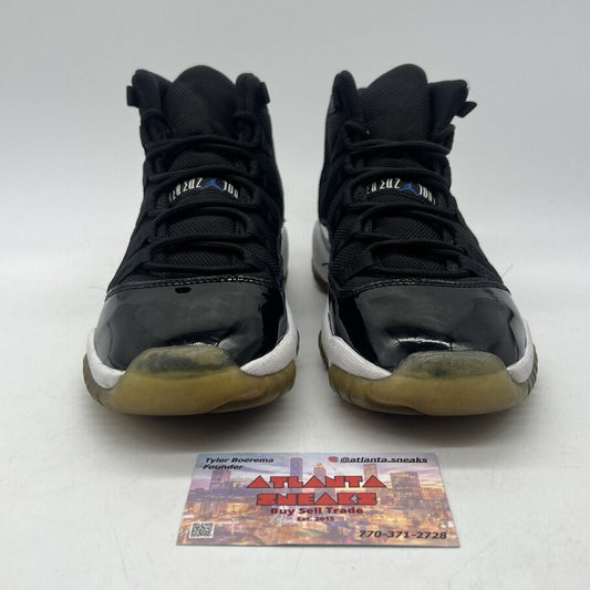 Size 4 - Air Jordan 11 Retro 2009 Space Jam White Black (378038-041)