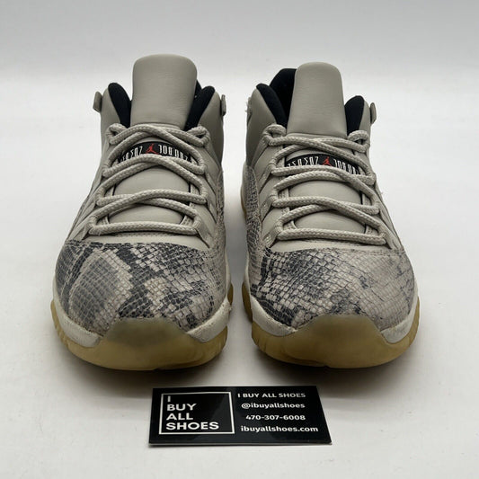 Size 10 - Air Jordan 11 Retro Low Light Bone Snakeskin (CD6846-002)
