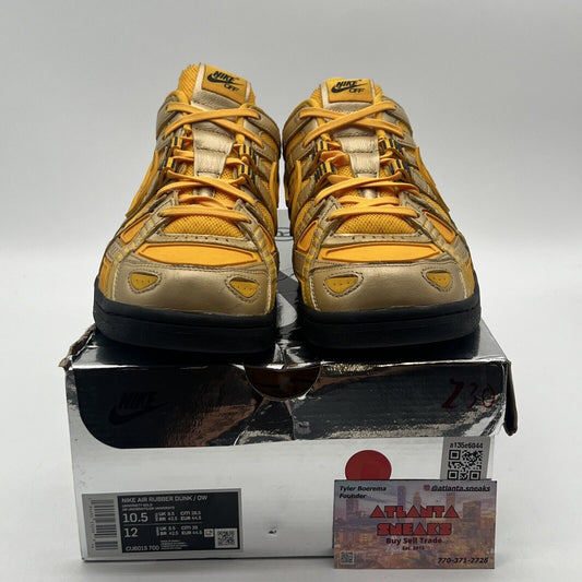 Size 10.5 - Nike Off-White x Air Rubber Dunk University Gold Black (CU6015-700)