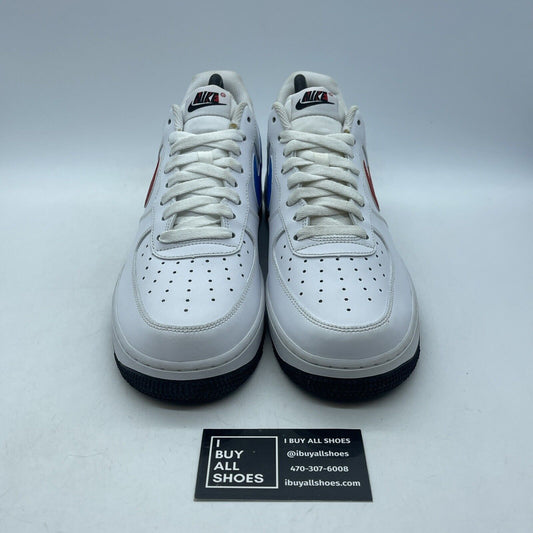 Size 9 - Nike Air Force 1 '07 Mismatched Swooshes White Blue Red (CT2816-100)