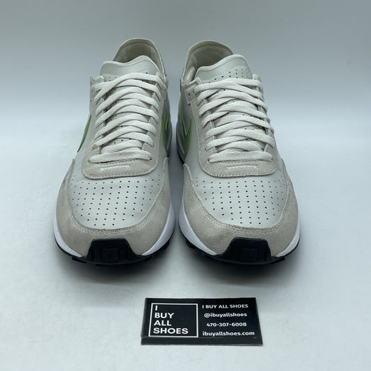 Size 13 - Nike Waffle One Leather Light Bone Oil Green (DX9428-002)