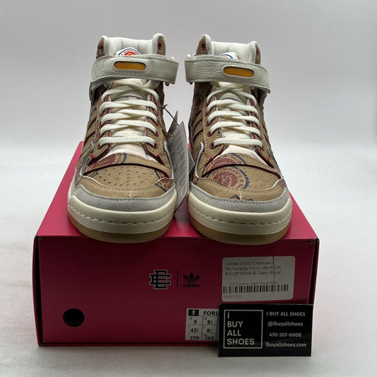 Size 9 - Adidas Eric Emanuel x Forum 84 High McDonald's All-American - Paper Bag
