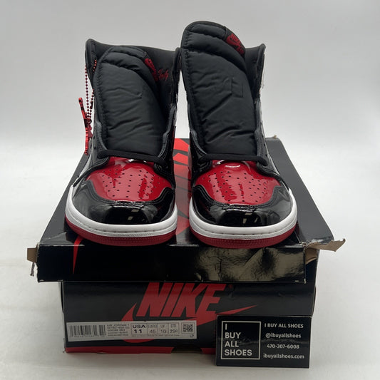 Size 11 - Air Jordan 1 Retro OG High Patent Bred (555088-063)
