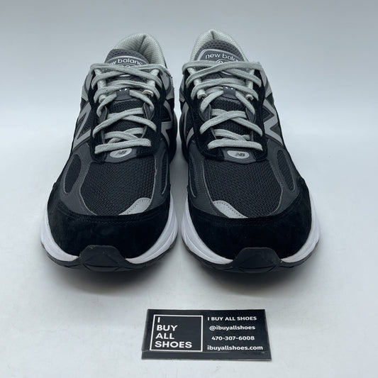 Size 12 - New Balance 990v6 Made in USA Black Silver (M990BK6)