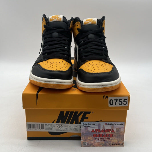 Size 5.5 - Jordan 1 Retro OG High Yellow Toe (555088-711)