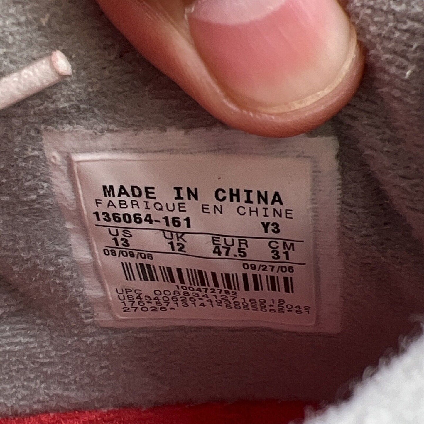 Size 13 - Air Jordan 3 Retro 2007 Fire Red (136064-161)