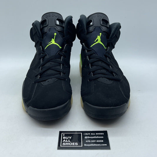 Size 12 - Jordan 6 Retro Electric Green 2021 Black Suede (CT8529-003)