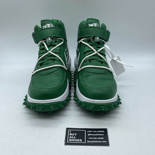 Size 11 - Nike Off-White x Air Force 1 SP Leather Mid Pine Green (DR0500-300)