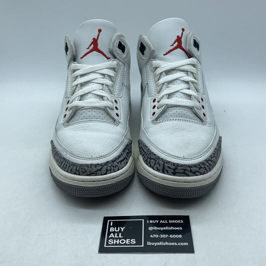 Size 9 - Jordan 3 Retro Mid White Cement Reimagined White Black (DN3707-100)