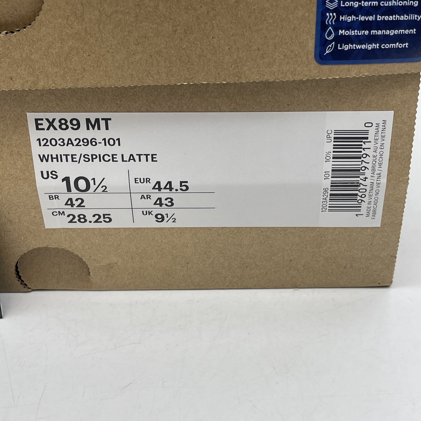 Size 10.5 - Asics EX89 MT White Spice Latte (EX89MT)