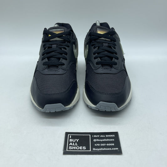 Size 10.5W - Nike Air Max 1 Jelly Jewel Black Leather (AT5248-001)