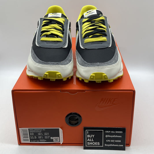 Size 10 - Nike sacai x Undercover x LDWaffle Bright Citron Suede (DJ4877-001)