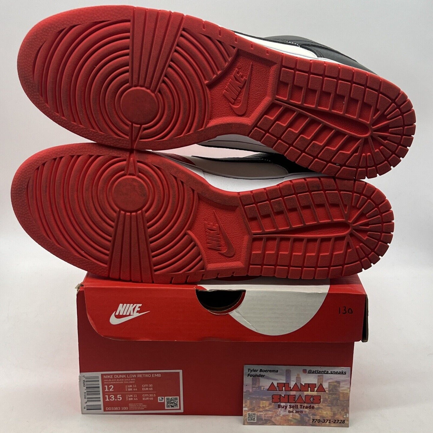 Size 12 - Nike Dunk Low EMB x NBA 75th Anniversary - Bulls 2021 (DD3363-100)