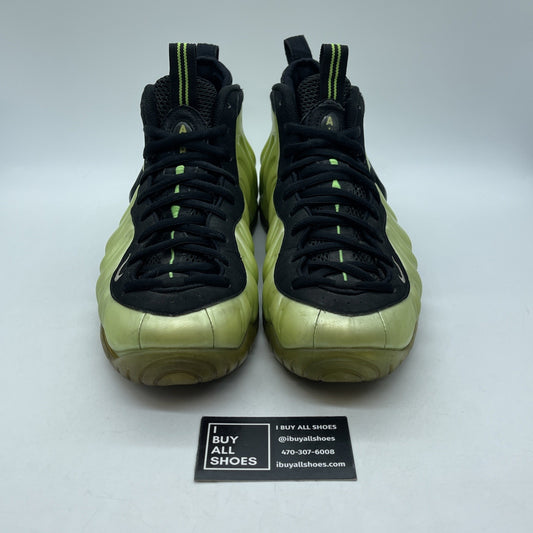 Size 11.5 - Nike Air Foamposite Pro Electric Green Black Suede (624041-300)