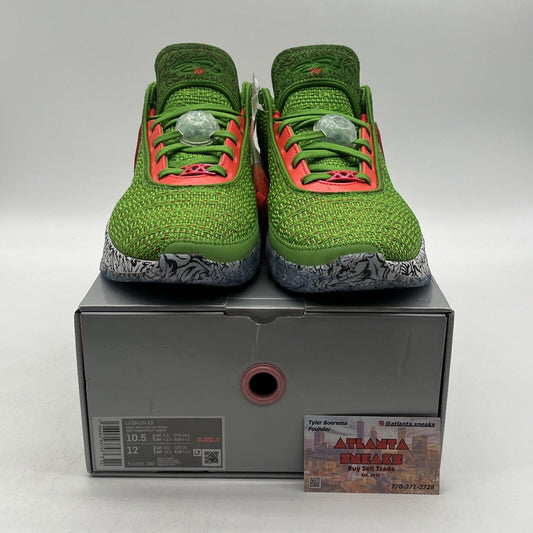 Size 10.5 - Nike LeBron 20 Stocking Stuffer White Green Leather (FJ4955-300)