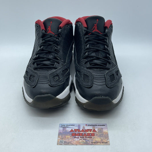 Size 10.5 - Air Jordan 11 Retro IE 2011 Low Black Charcoal Red (306008-001)