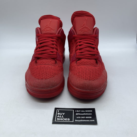Size 10 - Air Jordan 4 Retro Flyknit University Red Suede (AQ3559-600)
