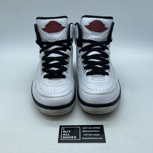 Size 7.5 - Jordan 2 Retro Mid Chicago Black White Red Black Leather (DX2454-106)