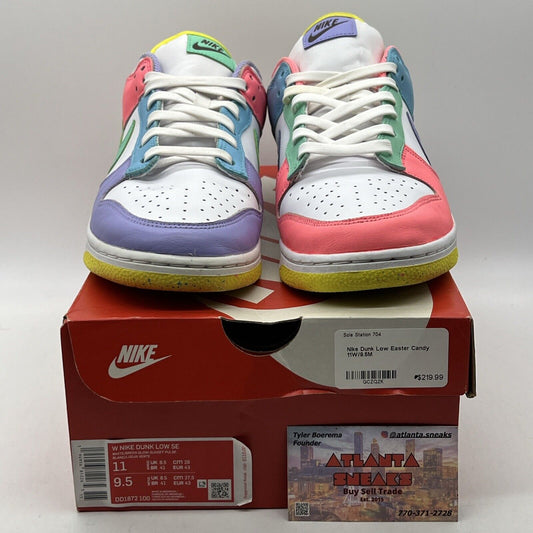 Size 11 - Nike Dunk SE Low Candy W Blue Purple Pink Yellow White (DD1872-100)