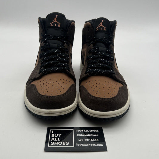 Size 7.5 - Air Jordan 1 SE Mid Dark Chocolate (DC7294-200)