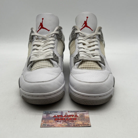 Size 11.5 - Jordan 4 Retro Mid White Oreo Grey Leather (CT8527-100)