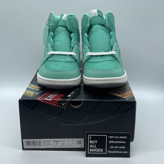 Size 7 - Corporate Jordan Air Ship Sp Light Menta Blue Suede (Fj2384-301)
