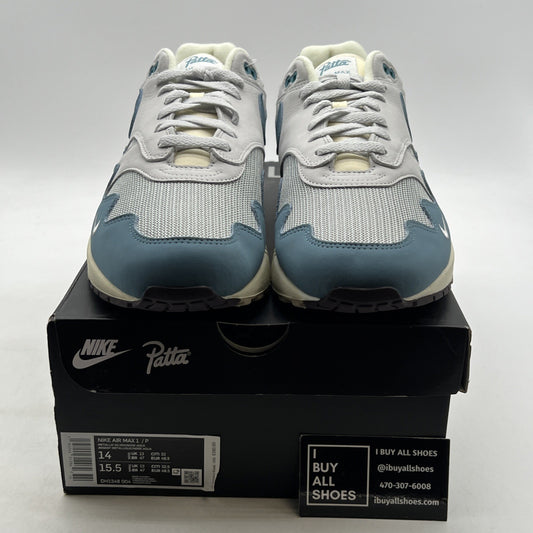 Size 14 - Nike Air Max 1 Patta Waves Noise Aqua (DH1348-004)