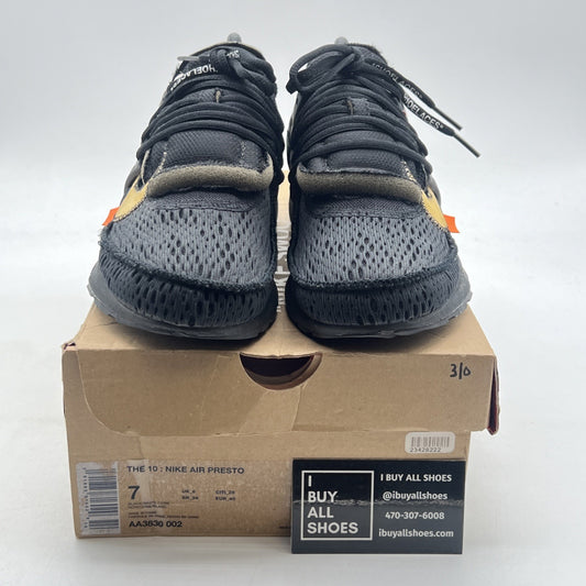 Size 7 - Nike Air Presto x Off-White Low Black (AA3830-002)