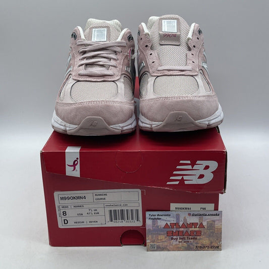 Size 8 - New Balance 990v4 Made In USA Pink Ribbon Suede Leather (M990KMN4)