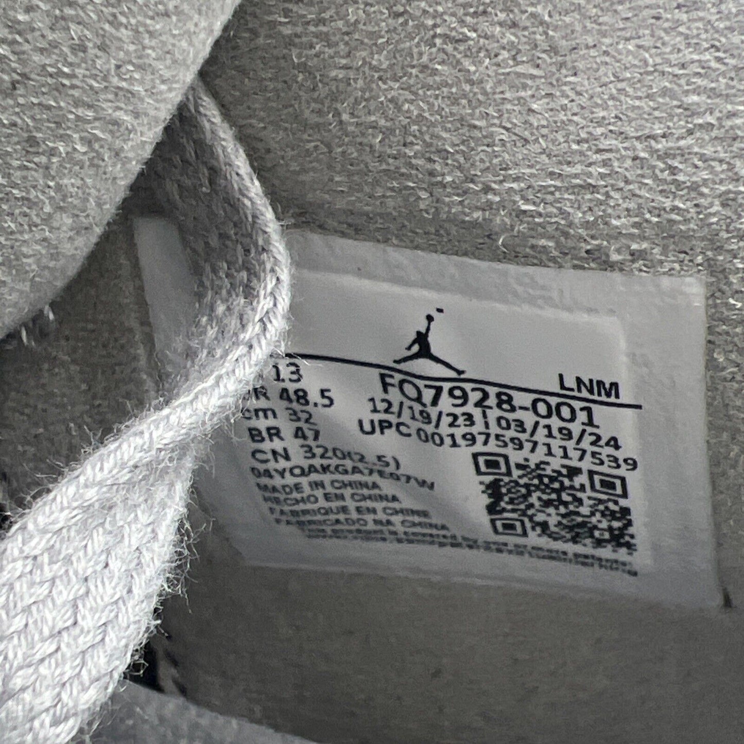Size 14 - Air Jordan 4 Retro 2024 Paris Olympics Wet Cement (FQ7928-001)