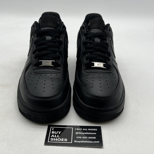 Size 9.5 - Nike Air Force 1 '07 Low Triple Black (CW2288-001)