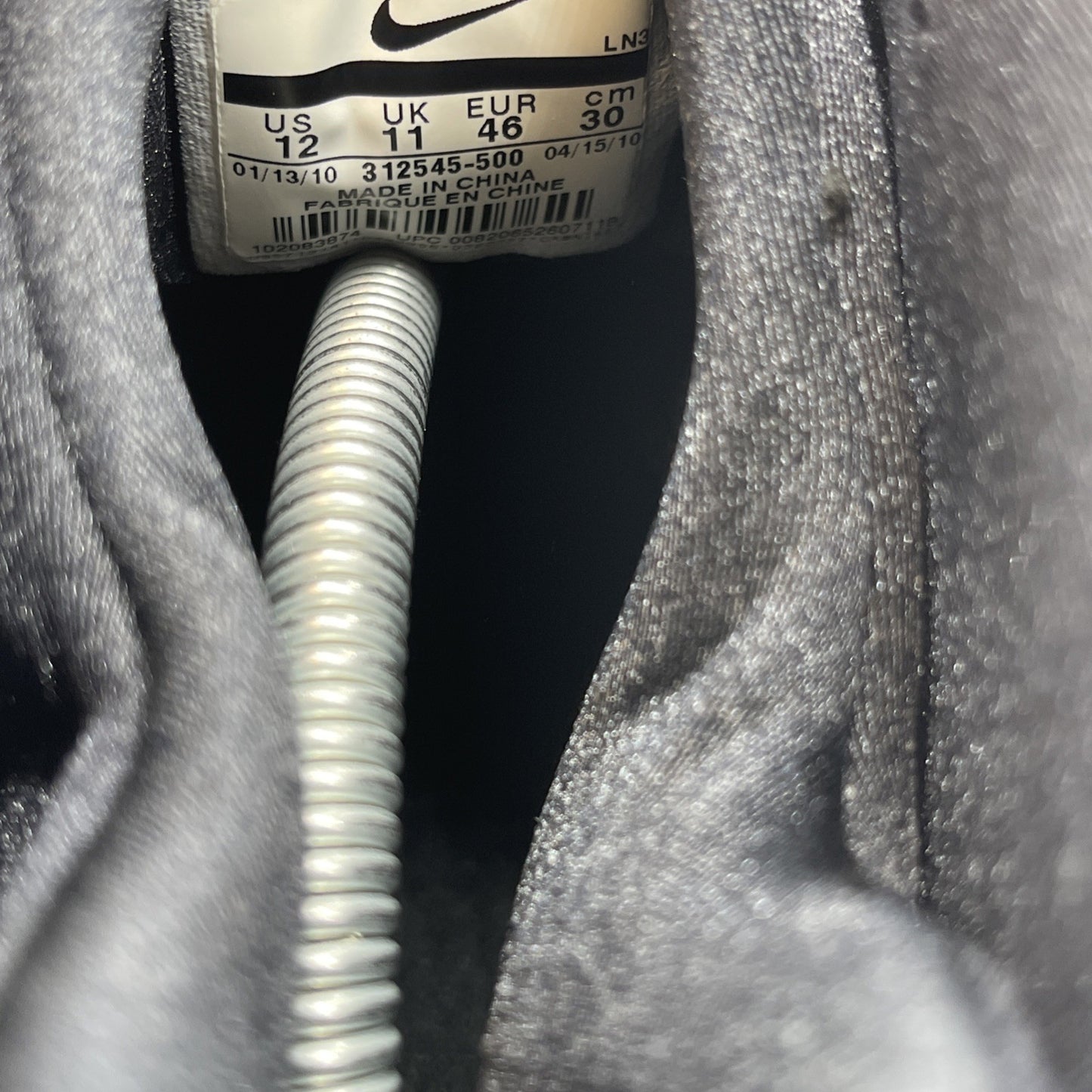 Size 12 - Nike Air Pippen 2 Purple Black Leather (312545-500)