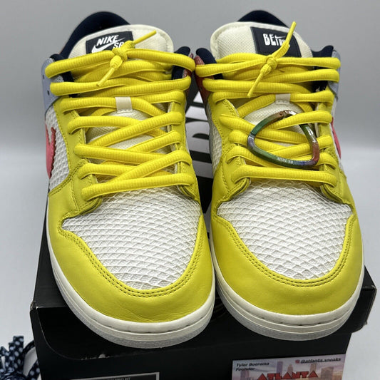 Nike SB Dunk Low Be True Xavier Schipani Yellow Purple DX5933-900 Men’s Size 12