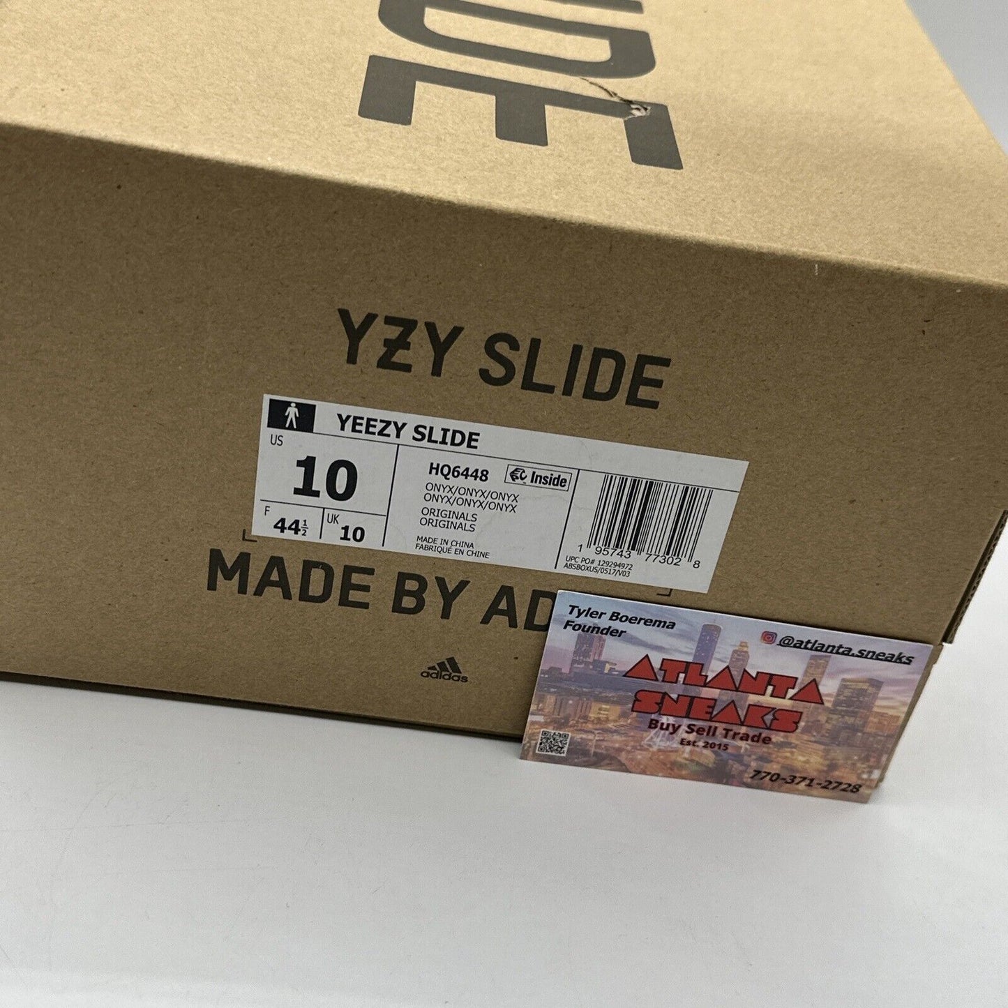 Adidas Yeezy slide Onyx Size 9 Black Foam Comfy Shoe Kanye West Hype Grey Og