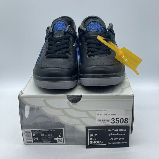 Size 8 - Off-White x Air Jordan 2 Retro SP Low Black Varsity Royal (DJ4375-004)