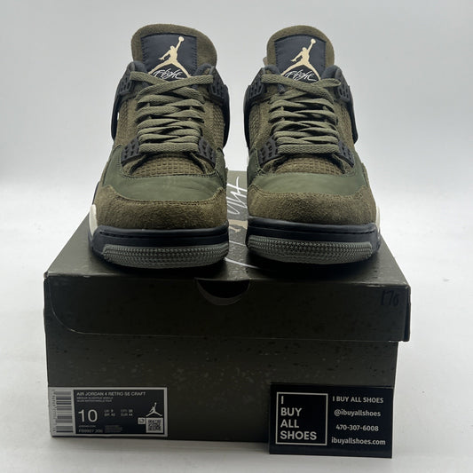 Size 10 - Air Jordan 4 SE Retro Low Craft - Olive (FB9927-200)