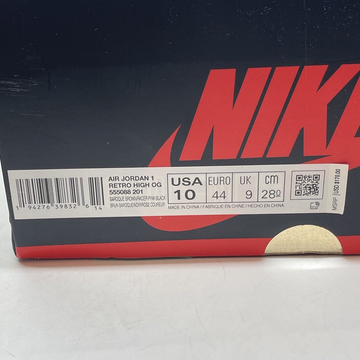 Size 10 - Jordan 1 Retro High Tokyo Bio Hack Black Multi (555088-201)
